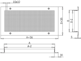 Решетка вентиляционная Р-С 1000х1000 RAL 9016 (белый)